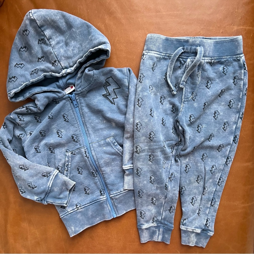 MISH Lightning Bolt Hoodie & Joggers, 3T